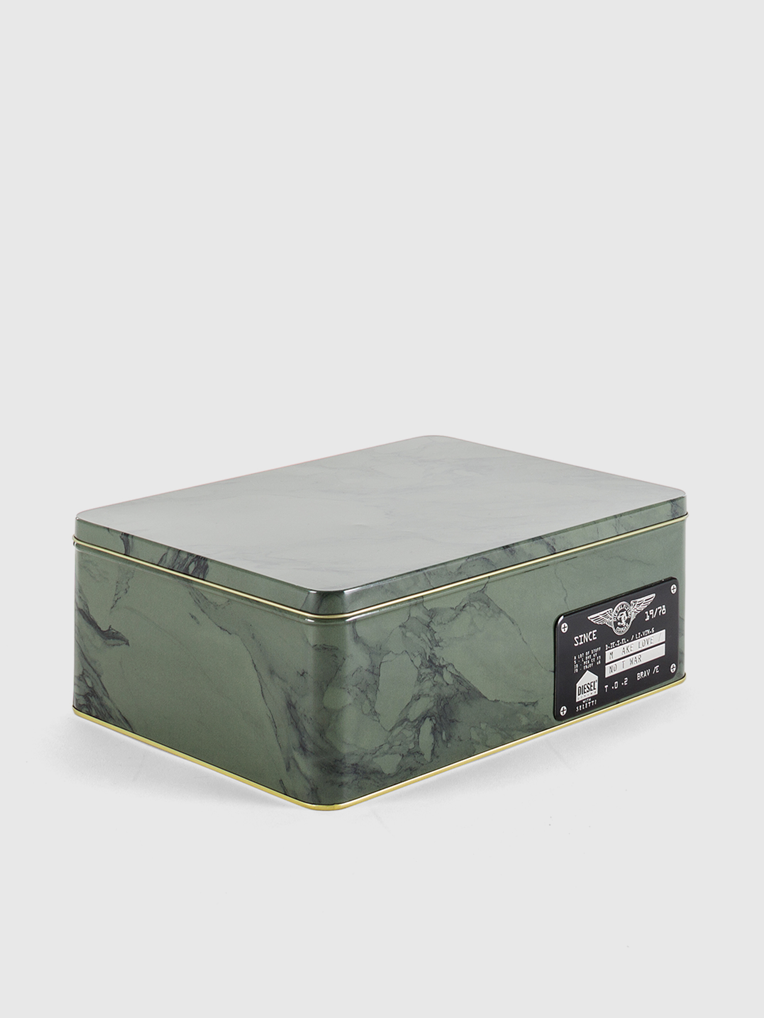 Diesel - 11101 SURVIVAL, Unisex's Military green metal box with lid in Military Green - 2