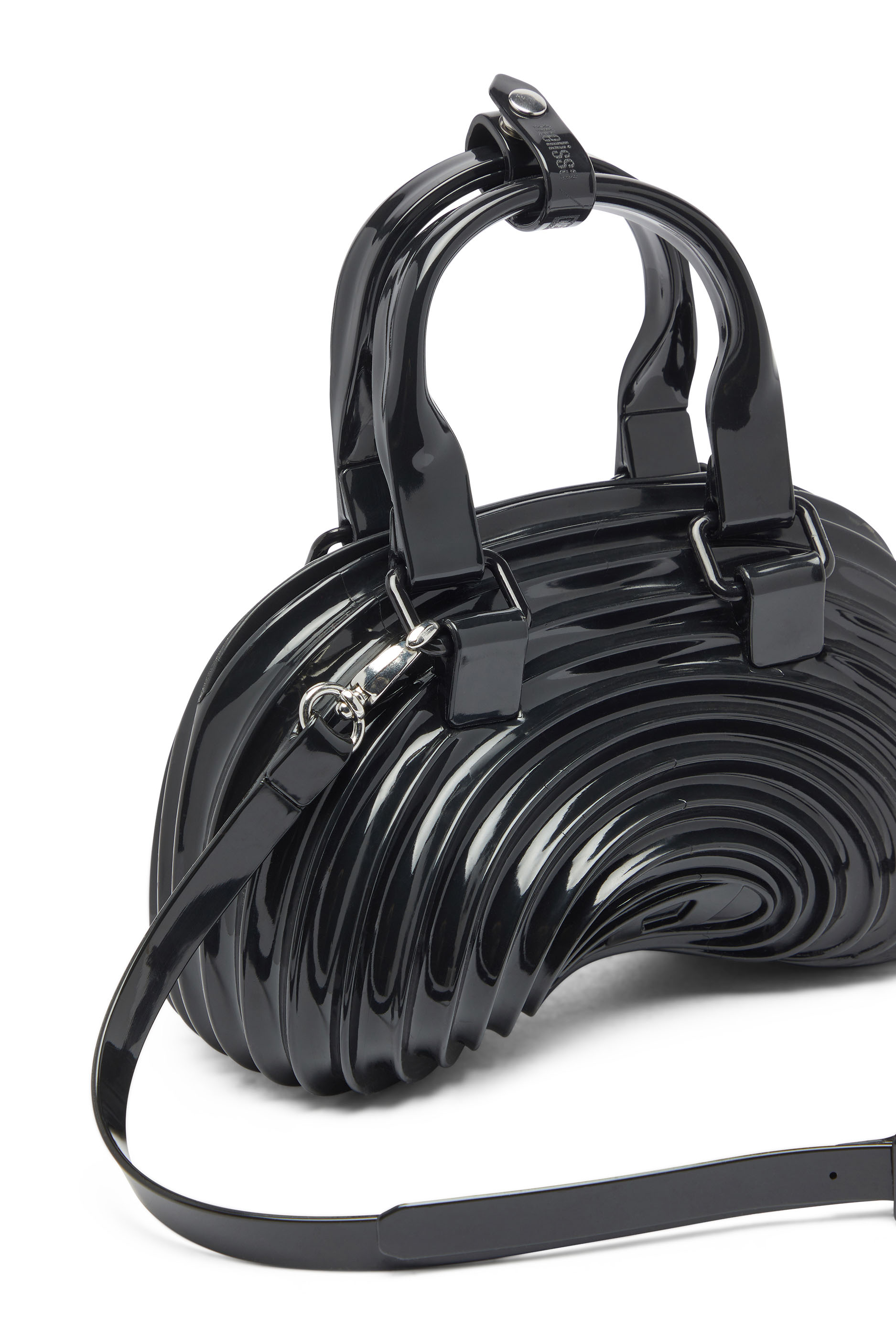 Diesel - MELISSA QUANTUM DOME, Woman's Quantum Dome - Handbag in Melflex&reg; in Black - 6