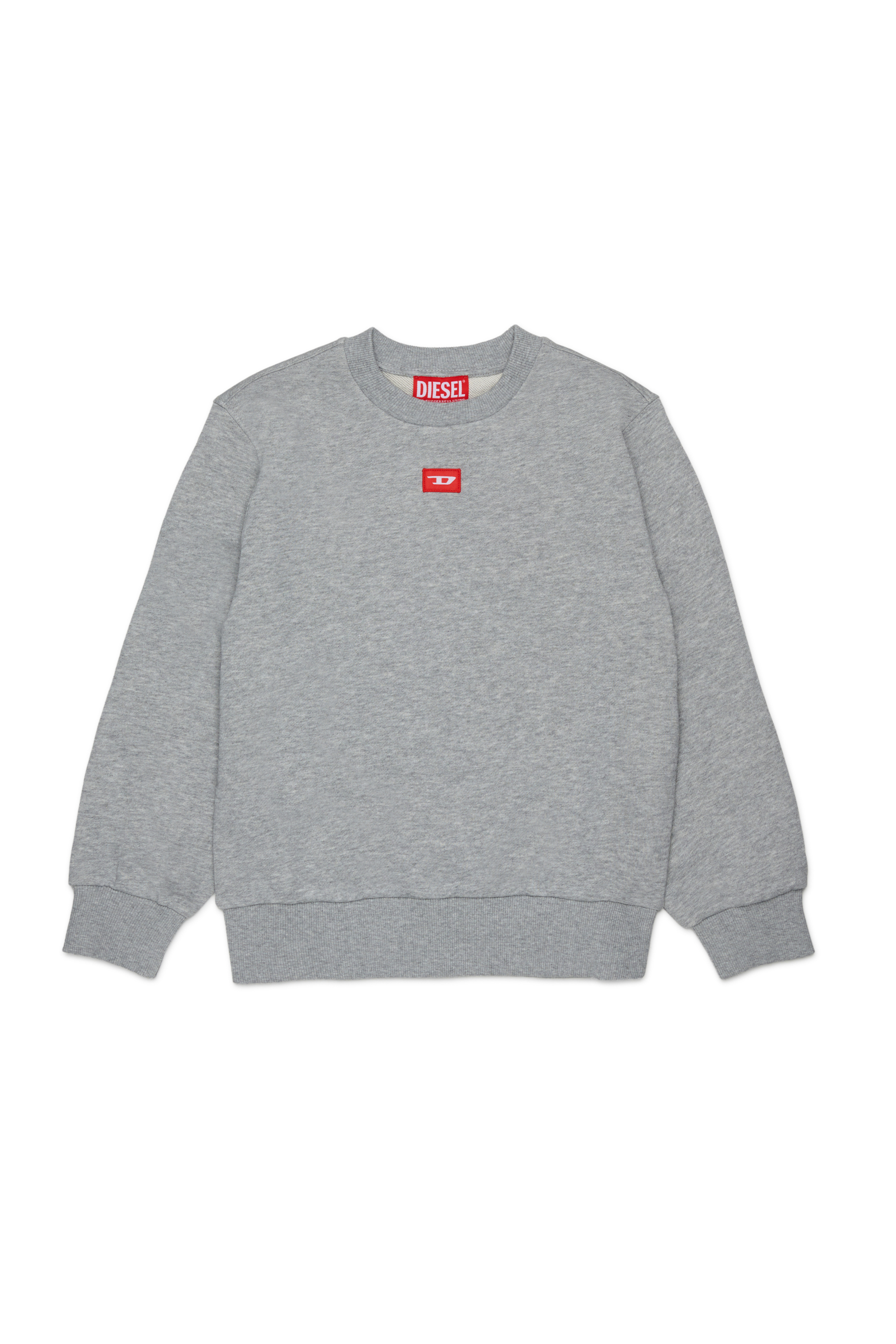 Diesel - SXGIN OVER, Unisex's Sweatshirt small logo patch in Grey - 1