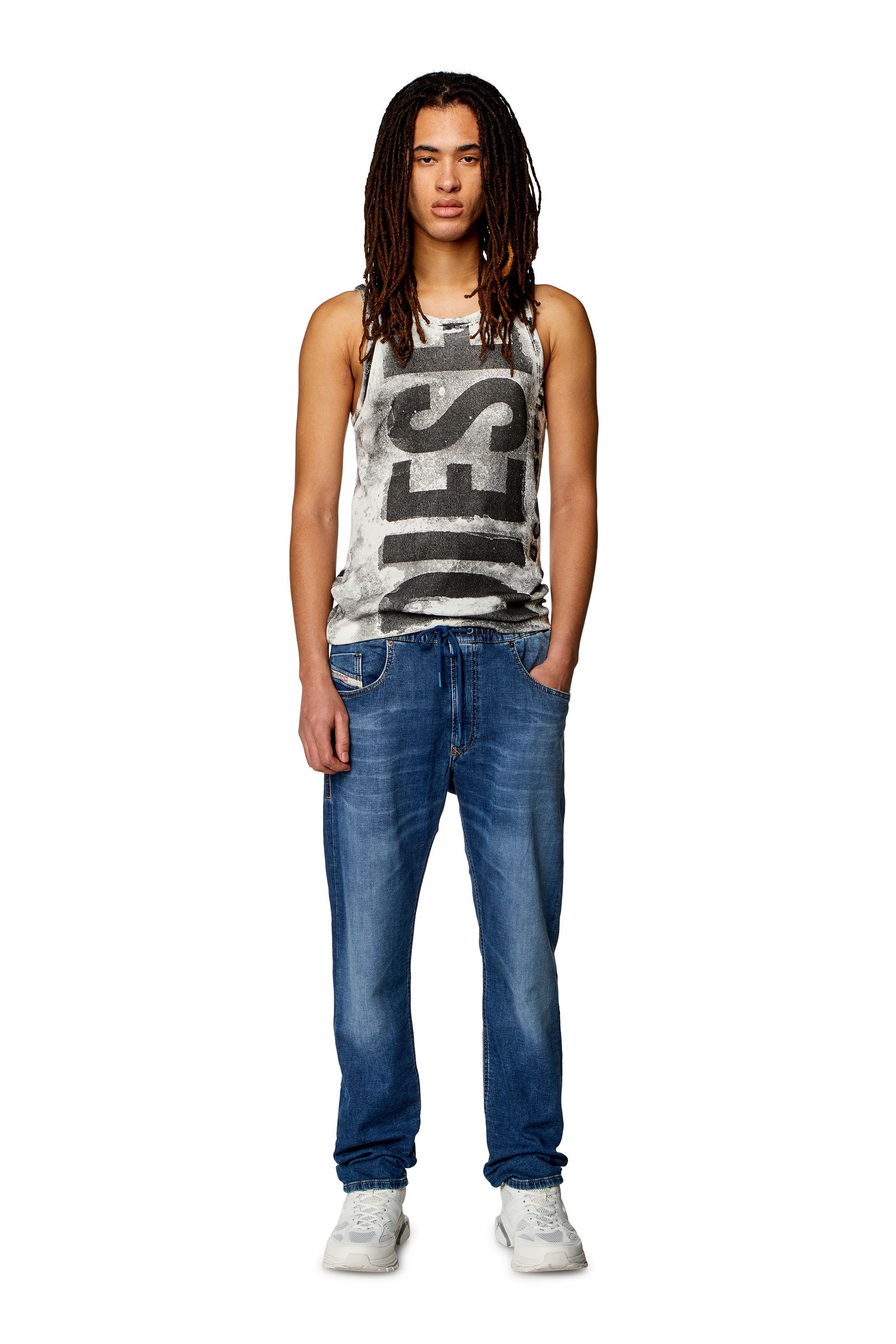 Diesel - Tapered 2030 D-Krooley Joggjeans® 068HY, Medium blue - Image 1