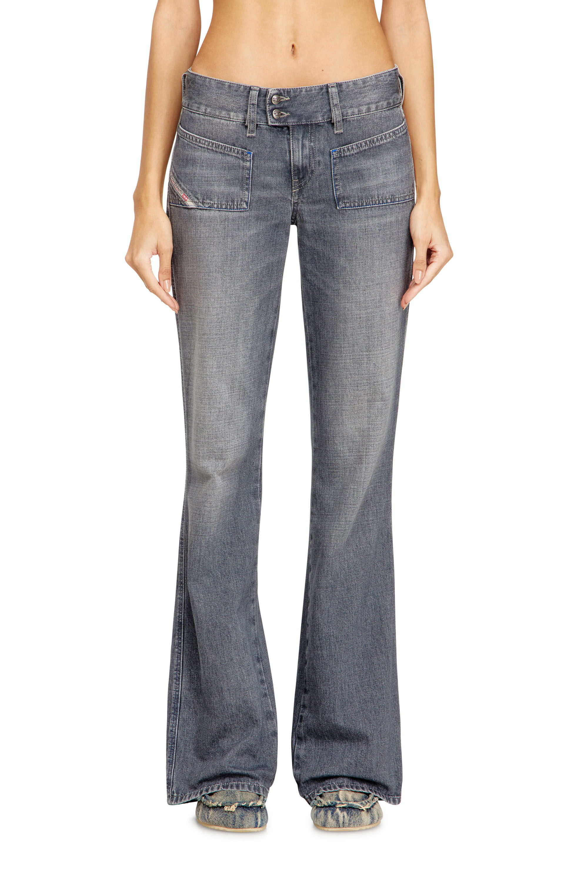 Diesel - Woman's Bootcut Jeans D-Hush 09N83, Grey - 2