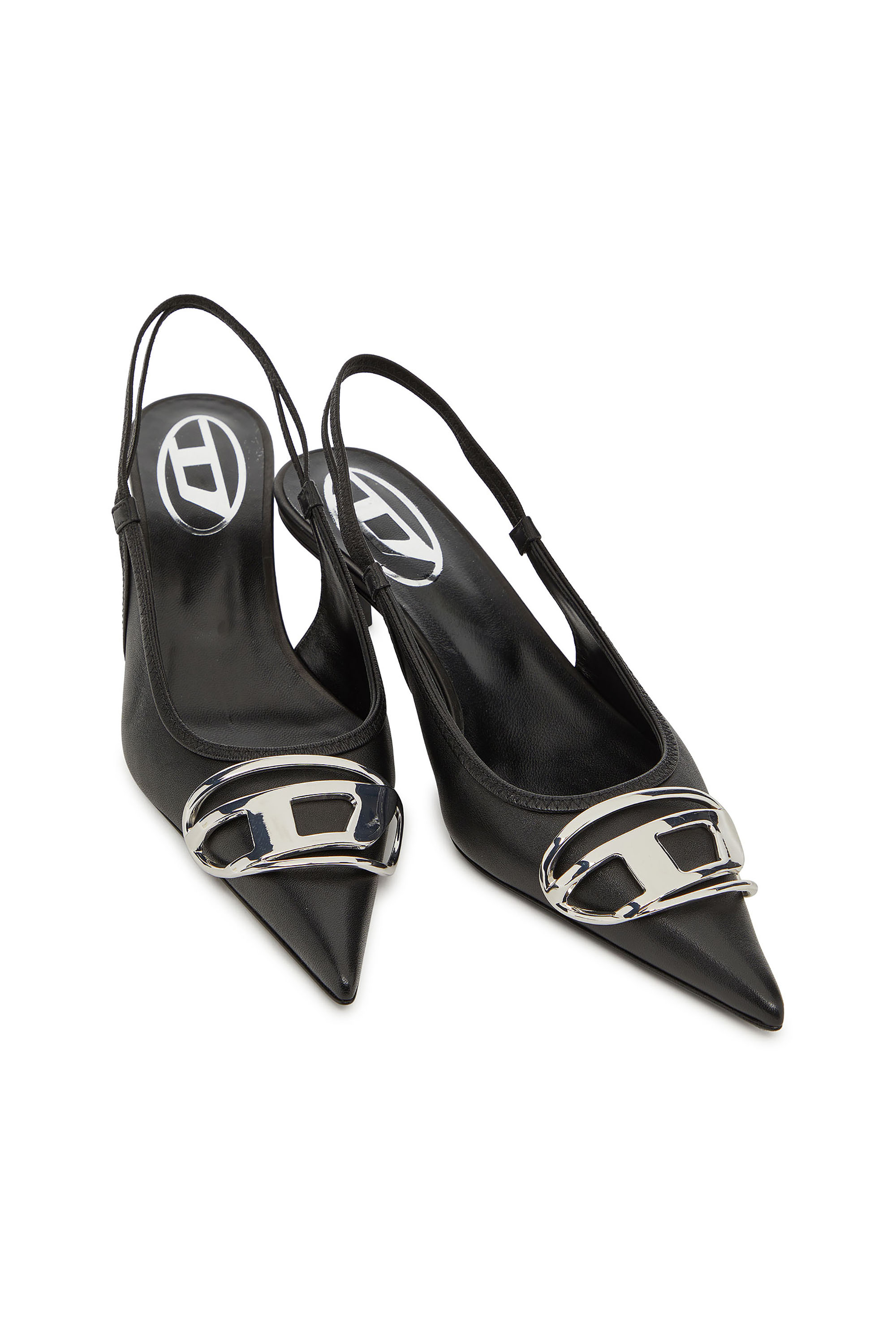 Diesel - D-VENUS SB 40, Woman's D-Venus-Slingback pumps in nappa leather in Black - 4