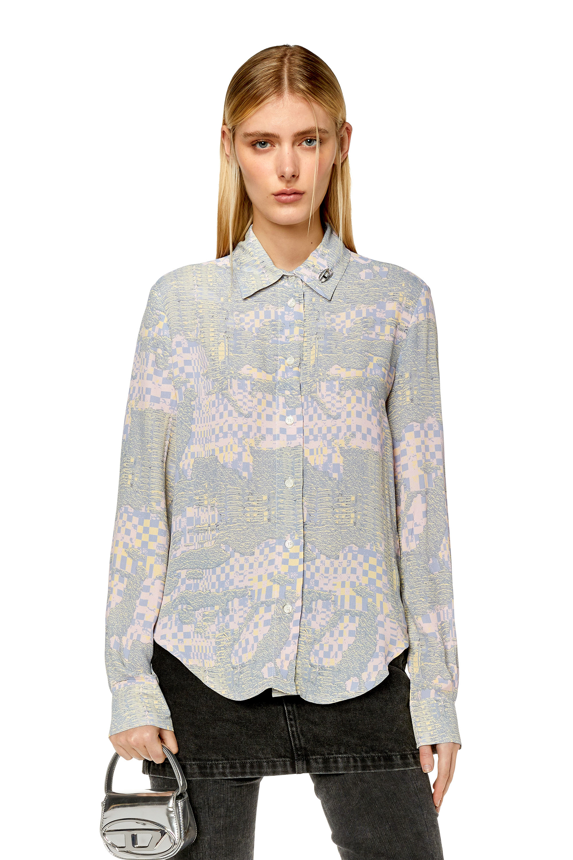 Diesel - C-GISEY-AOP, Pink/Green - Image 1