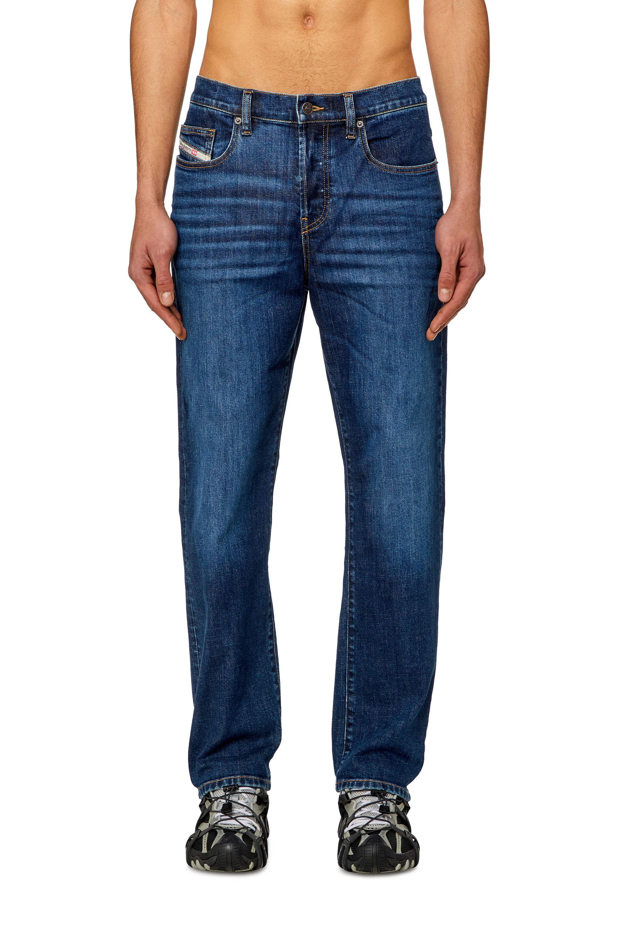 Regular Jeans 2020 D-Viker 0PFAZ, Dark Blue Diesel - Man's Regular Jeans 2020 D-Viker 0PFAZ, Dark Blue - 3