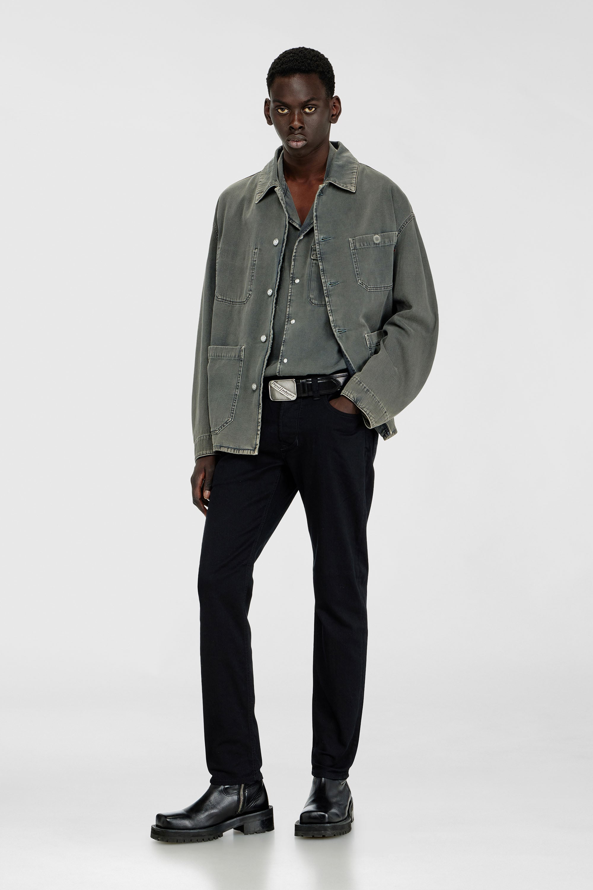 Diesel - Man's Regular Jeans 1986 Larkee-Beex 0688H, Black/Dark grey - 2