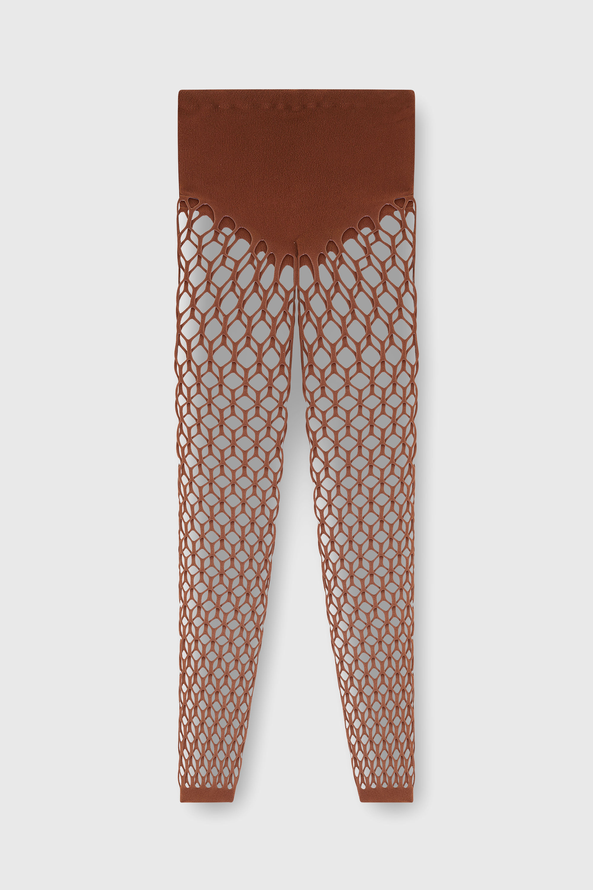 Diesel - M-ZORDA, Woman's Stretchy mesh-knit tights in Brown - 2